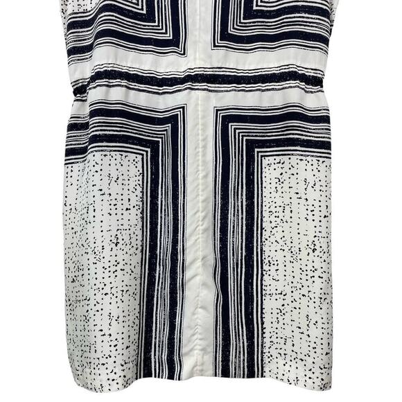 Vince Scarf Print Popover Silk Dress Medium Casual Stylish Versatile Party - Picture 15 of 16